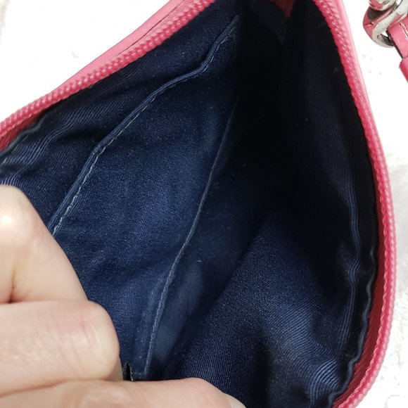 Coach Hot Pink Patent Leather Wristlet - Picture 5 of 6